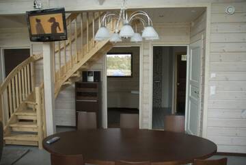 Фото номера Апартаменты с 3 спальнями и сауной Виллы Kiurunrinne Villas г. Иматра 20